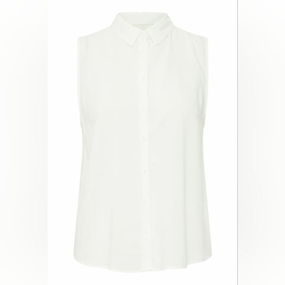 ICHI Ihmain Sleeveless Collared Top Shirt Blouse XXL - Picture 6 of 16